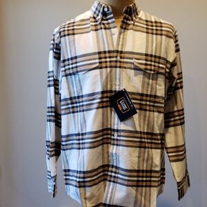 Classic western plaid long sleeve button down